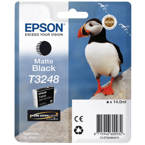 Epson oryginalny tusz T3248 C13T32484010 matte black