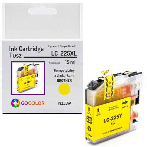 Tusz do BROTHER LC225XLY Yellow zamiennik