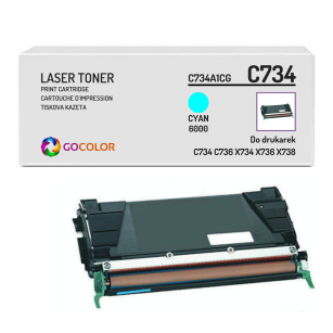 Toner do LEXMARK C734 C734A1CG Cyan Zamiennik