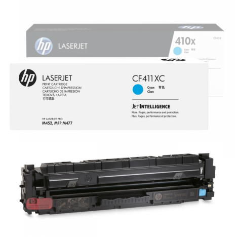 HP oryginalny toner CF411XC 410XC Color LaserJet Pro M452 MFP M477 5,0K cyan