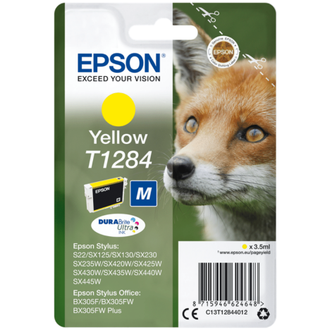Epson oryginalny tusz T1284 yellow