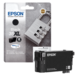 Epson oryginalny tusz 35XL T3591 C13T35914010 WorkForce Pro WF4720DWF WF4725DWF WF4730DTWF WF4740DTWF black 2600 stron