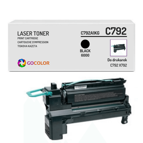 EOL Toner do LEXMARK C792 X792 C792A1KG Black Zamiennik