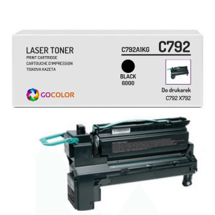 EOL Toner do LEXMARK C792 X792 C792A1KG Black Zamiennik