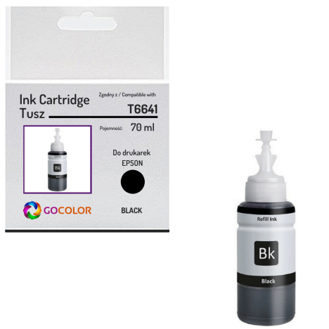 Tusz do EPSON T6641 Black Zamiennik