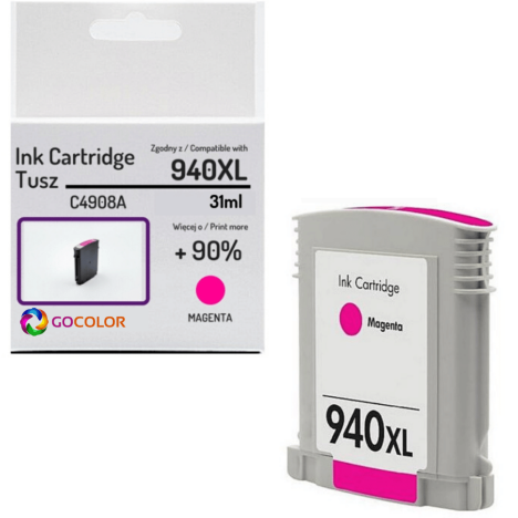 Tusz do HP C4908A 940XL Magenta Zamiennik