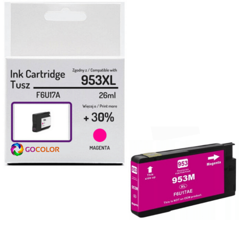 Tusz do HP F6U17A 953XL Magenta Zamiennik CHIP anti-upgrade