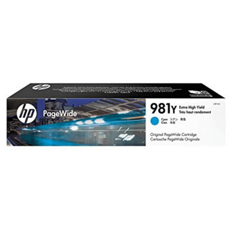 HP oryginalny Tusz L0R13A 981Y cyan
