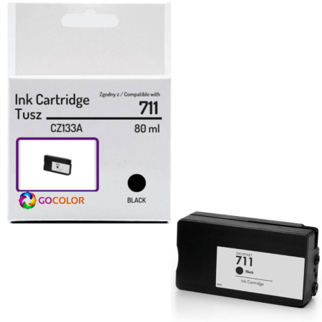 Tusz do HP CZ133A 711 Black Zamiennik
