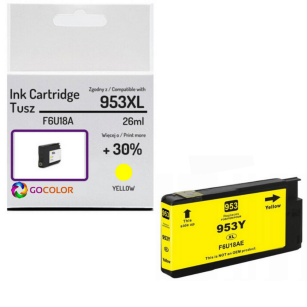 Tusz do HP F6U18A 953XL Yellow Zamiennik CHIP anti-upgrade