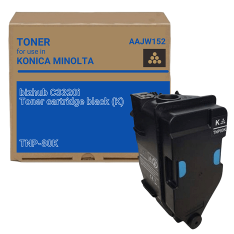Toner do KONICA MINOLTA TNP80K AAJW152 BIZHUB C3320i black Zamiennik 13.0K