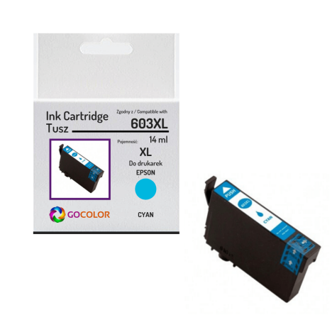 Tusz do Epson 603XL T03A2 Cyan Zamiennik