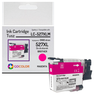 Tusz do BROTHER LC527XLM MFC-J4350DW MFC-J4550DW 2.0K magenta zamiennik