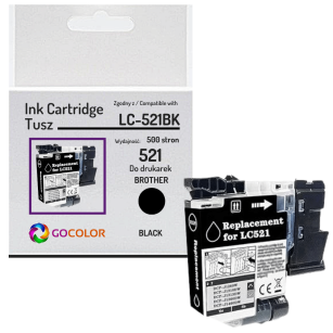 Tusz do BROTHER LC521BK DCP-J1310DW DCP-J1260W 0.5K black zamiennik