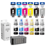 Epson oryginalny tusz 114 T07A T07B + oryginalny pojemnik na zużyty tusz C12C934591 6-pak - 3