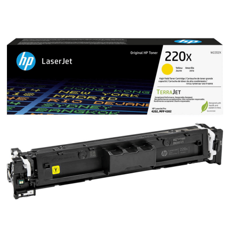 HP oryginalny toner W2202X 220X Color LaserJet Pro 4202 4302 5,5K yellow