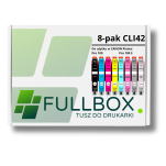 FULLBOX 8-pak TUSZ do CANON CLI42BK CLI42C CLI42M CLI42Y CLI42PC CLI42PM CLI42GY CLI42LGY - 3