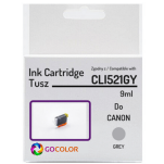 Tusz do CANON CLI521GY 2937B001 Grey 100 % nowy zamiennik - 2