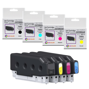 4 X TUSZ do EPSON T08G WorkForce Enterprise AM-C5000 AM-C6000 Pigment CMYK zamiennik