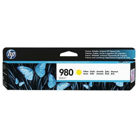 EOL HP oryginalny Tusz D8J09A 980 yellow