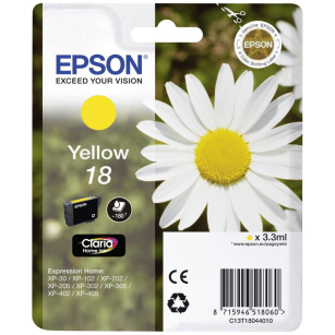 Epson oryginalny tusz 18 T1804 C13T18044012 yellow
