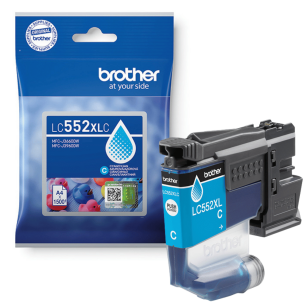 Brother oryginalny Tusz LC552XLC MFC-J3660DW MFC-J3960DW Cyan