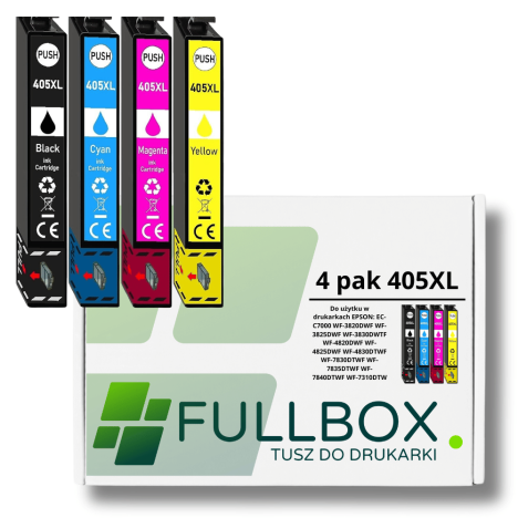 FULLBOX 4-pak tusz do EPSON 405XL T05H1 T05H2 T05H3 T05H4 WorkForce Pro WF7830