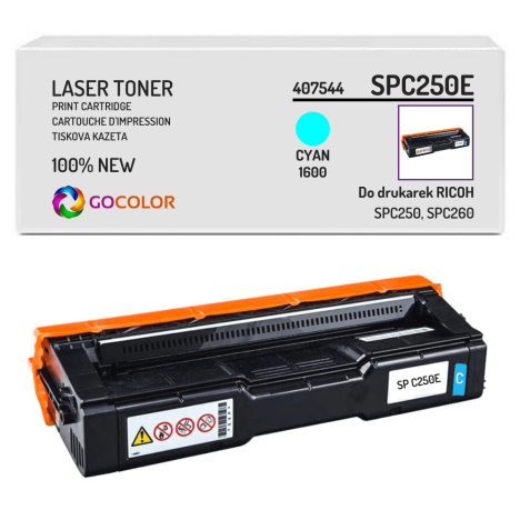 Toner do RICOH SPC250E 407544 Cyan nowy zamiennik