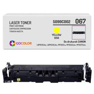 Toner do CANON CRG067Y 5099C002 YELLOW zamiennik bez CHIPA