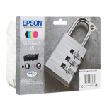 Epson oryginalny tusz 35 T3586 C13T35864010 WorkForce Pro WF4720DWF WF4725DWF WF4730DTWF WF4740DTWF CMYK 4-pak - 2