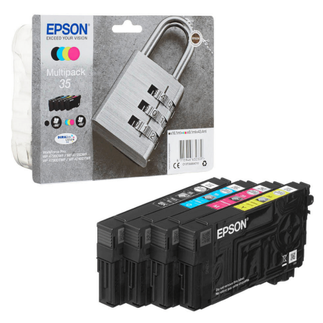 Epson oryginalny tusz 35 T3586 C13T35864010 WorkForce Pro WF4720DWF WF4725DWF WF4730DTWF WF4740DTWF CMYK 4-pak