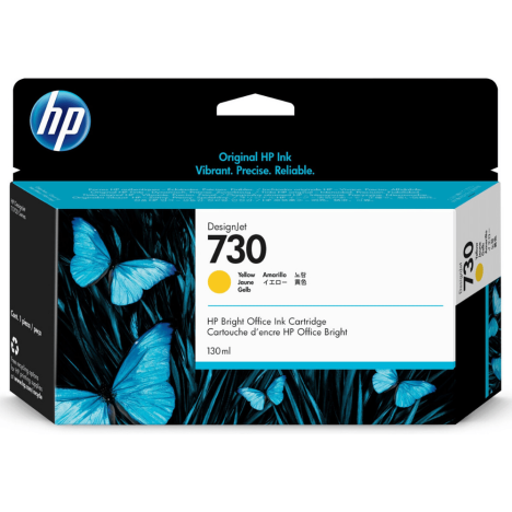 HP oryginalny Tusz P2V64A 730 yellow 