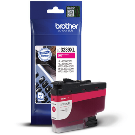Brother oryginalny Tusz LC3239XLM magenta