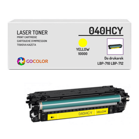 Toner do CANON CRG040H 040HY 0455C001 Yellow Zamiennik