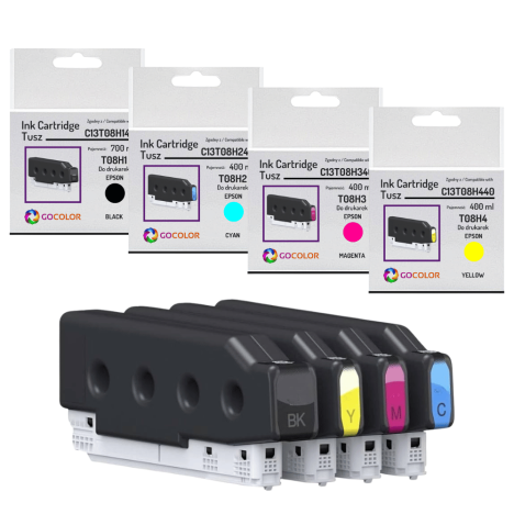 4 X Tusz do EPSON T08H WorkForce Enterprise AM-C4000 Pigment CMYK zamiennik