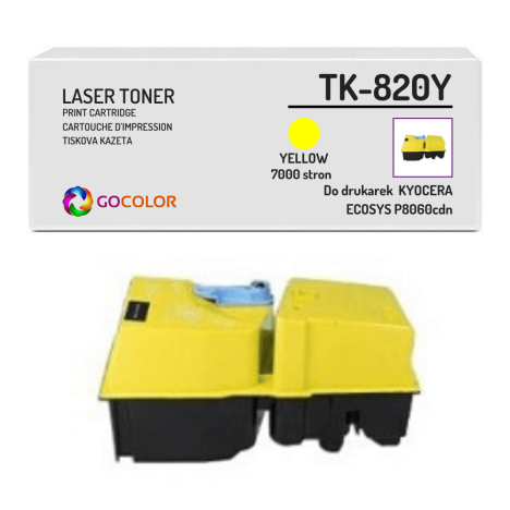 Toner do KYOCERA TK820Y FSC8100 DN Yellow zamiennik