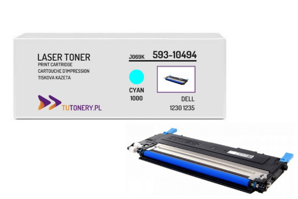 Toner do DELL 1230 1235 59310494 Cyan 593-10494 Zamiennik