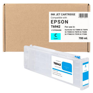 Tusz do EPSON T6942 SureColor SCT3000 SCT5000 SCT5200 Cyan Zamiennik 700 ml