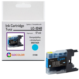 Tusz do BROTHER LC1240C Cyan zamiennik