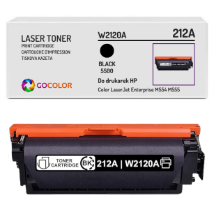 Toner do HP 212A W2120A Color LaserJet Enterprise M554 M555 black zamiennik 5.5K