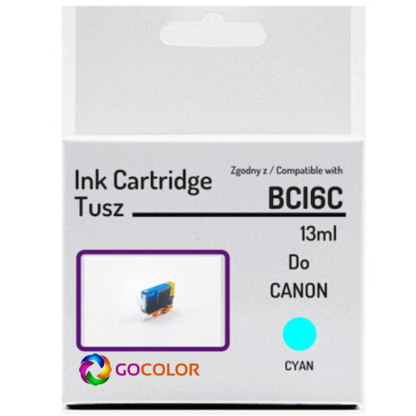 Tusz do CANON BCI6C 4706A002 Cyan 100 % nowy zamiennik