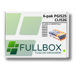FULLBOX 6-pak TUSZ do CANON PGI525PGBK CLI526C CLI526M CLI526Y CLI526BK CLI526GY - 3