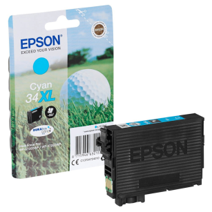 Epson oryginalny tusz 34XL T347240 C13T34724010 WorkForce Pro WF3720 WF3700 Series cyan 10.8ml