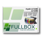FULLBOX 4-pak TUSZ do BROTHER LC1240BK LC1240C LC1240M LC1240Y - 3
