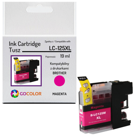 Tusz do BROTHER LC125XML Magenta zamiennik