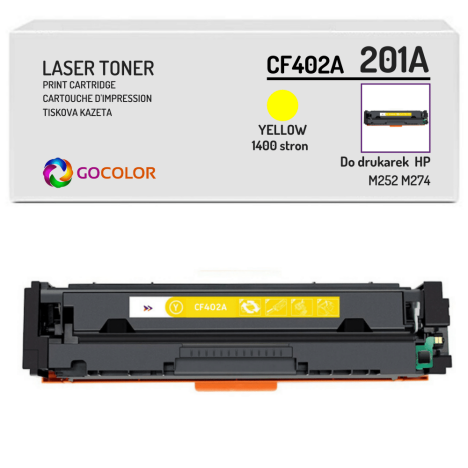Toner do HP CF402A 201A M252 M274 Yellow Zamiennik