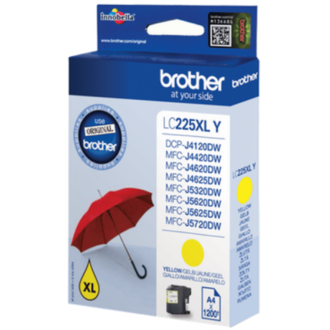 Brother oryginalny Tusz LC225XLY yellow