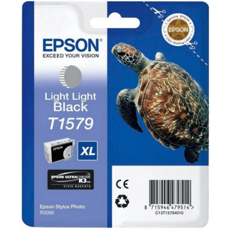 Epson oryginalny tusz T1579 C13T15794010 light light black