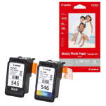 Canon oryginalny Tusz PG545 + CL546 + papier GP501 50ark. 10x15cm 8287B008 2-pak 8.0/8.0ml - 3