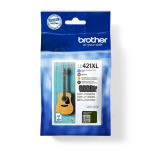 Brother oryginalny Tusz LC421XLVAL 4-pak - 2